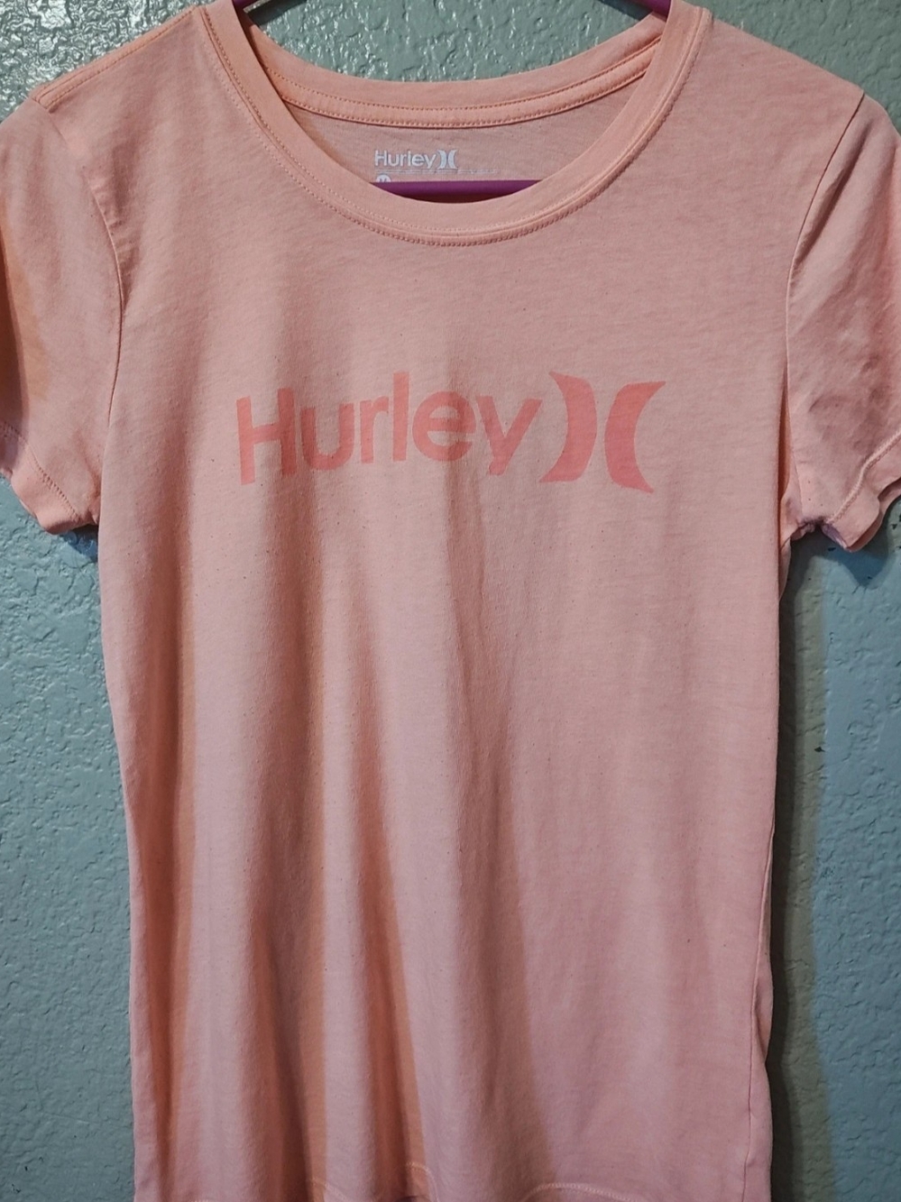 Hurley Light Pink Short Sleeve Logo Tee